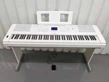 Load image into Gallery viewer, Yamaha DGX-660 in white 88 Key Weighted Keys Portable Grand, stand + pedal stock # 23131