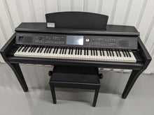 Load image into Gallery viewer, YAMAHA CLAVINOVA CVP-609 DIGITAL PIANO + STOOL IN SATIN BLACK stock 23126