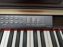Load image into Gallery viewer, Yamaha Clavinova CLP-130 Digital Piano and stool in rosewood stock number 23155