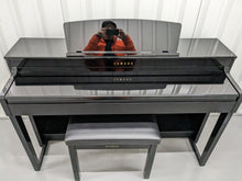Load image into Gallery viewer, Yamaha Clavinova CLP-440PE Digital Piano polished ebony glossy black stock 23152