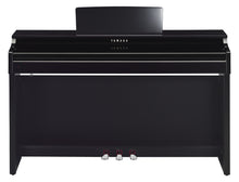 Load image into Gallery viewer, Yamaha clavinova CLP-525PE in glossy black with matching stool stock # 22220