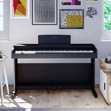 Load image into Gallery viewer, Yamaha Arius YDP-144 digital piano in satin black, weighted keys, stock nr 22305
