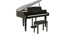Load image into Gallery viewer, Yamaha Clavinova CLP-565GP in polished glossy black + matching stool.