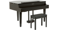 Load image into Gallery viewer, Yamaha Clavinova CLP-565GP in polished glossy black + matching stool.