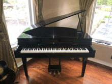 Load image into Gallery viewer, Yamaha Clavinova CLP-565GP in polished glossy black + matching stool.