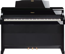 Load image into Gallery viewer, Roland HP-506 Digital Piano glossy black wooden action keys wi-fi Stock nr 22364