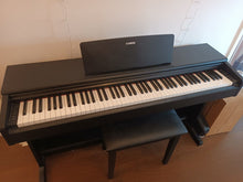 Load image into Gallery viewer, Yamaha Arius YDP-144 digital piano in satin black, weighted keys, stock nr 22254