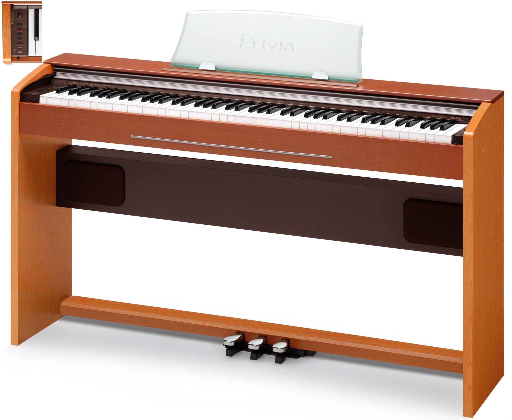 Casio Privia PX-720 Slim Digital Piano slim in cherry wood