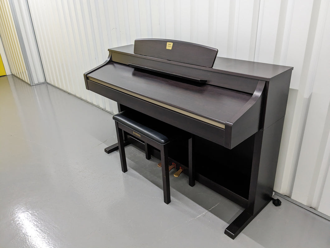 Yamaha Clavinova CLP-340 Digital Piano and stool in rosewood stock # 23169
