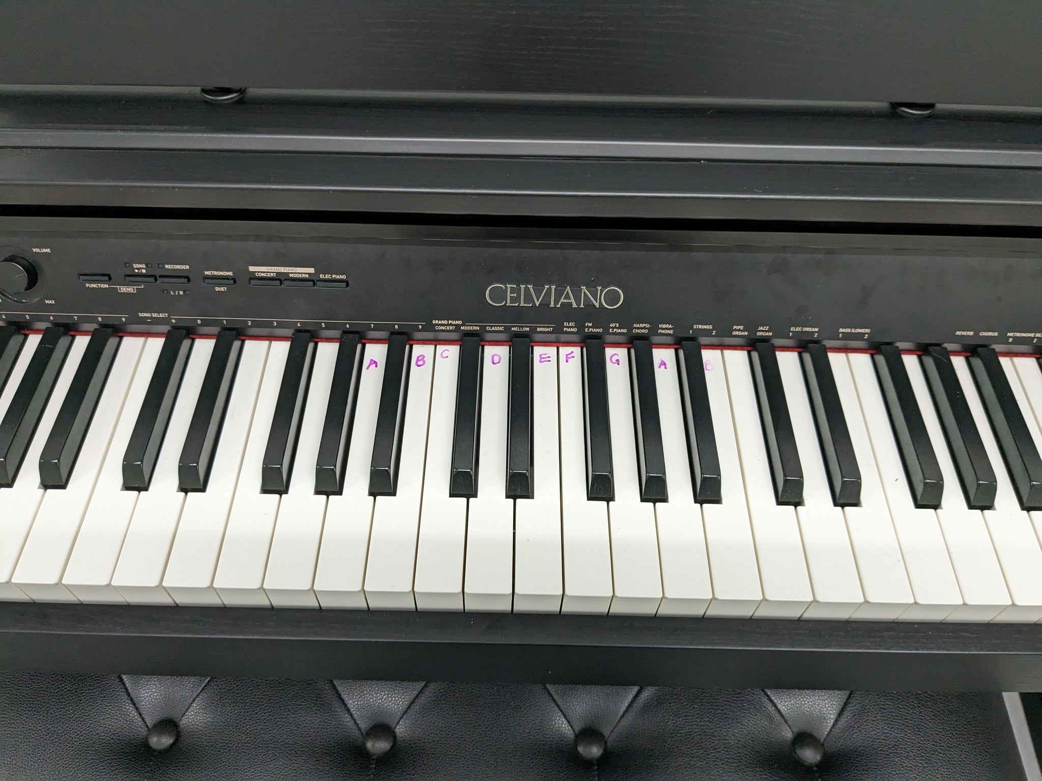 CASIO CELVIANO AP-250 DIGITAL PIANO AND DOUBLE STOOL IN SATIN 