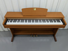 Load image into Gallery viewer, Yamaha Clavinova CLP-320 Digital Piano and stool in cherry wood, stock no 23182
