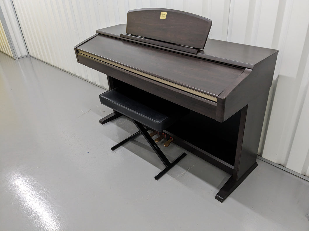 Yamaha Clavinova CLP-130 Digital Piano and stool in dark rosewood stock #23185