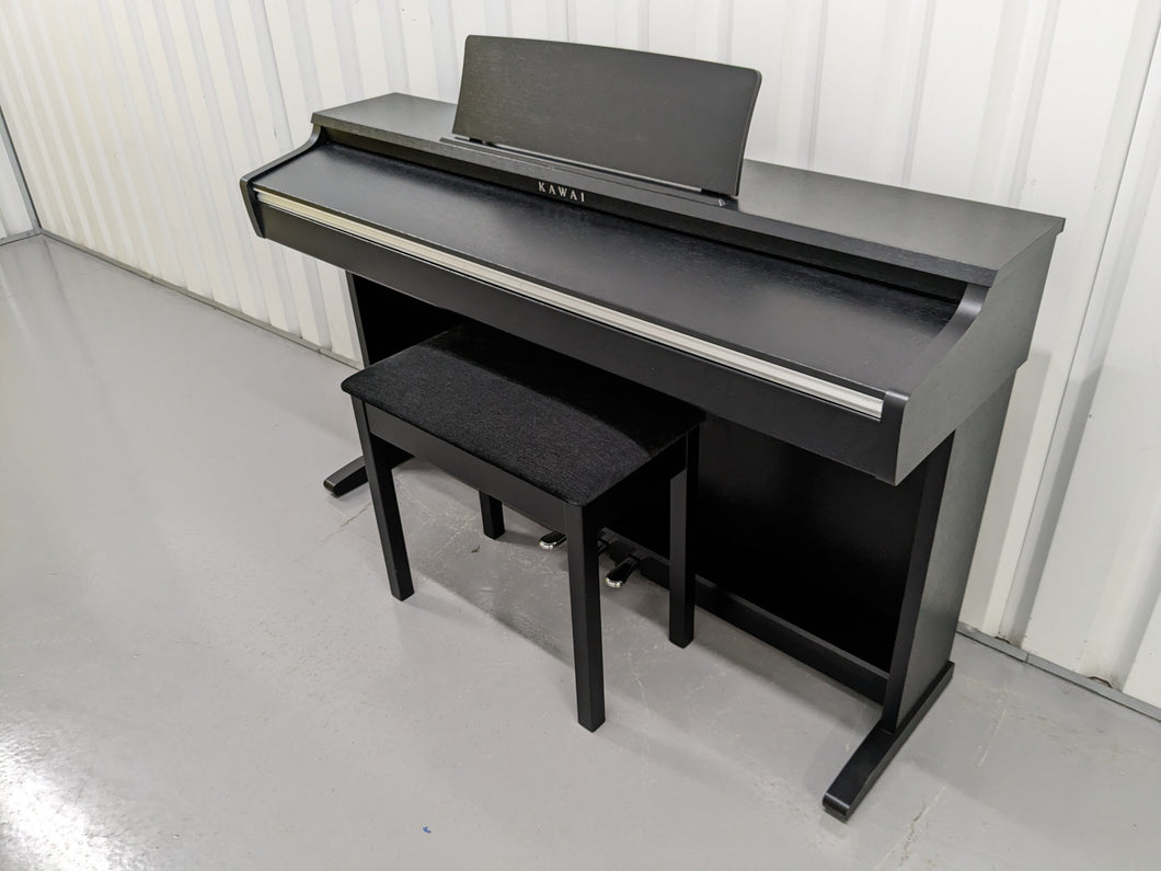 Kawai KDP110 digital piano and stool in satin black finish stock number 23191