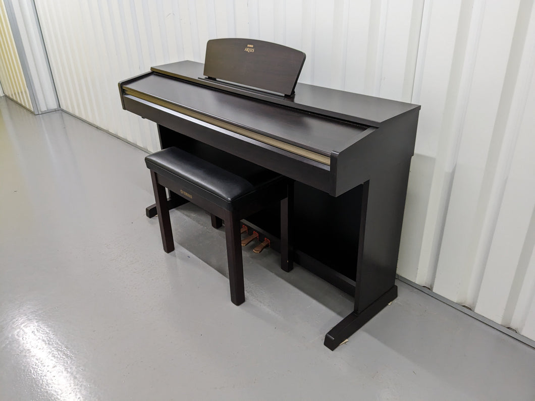 Yamaha Arius YDP-161 Digital Piano and stool in dark rosewood stock # 23196
