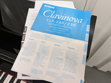 Load image into Gallery viewer, Yamaha Clavinova CLP-230PE piano +stool polished ebony glossy black stock # 23220

