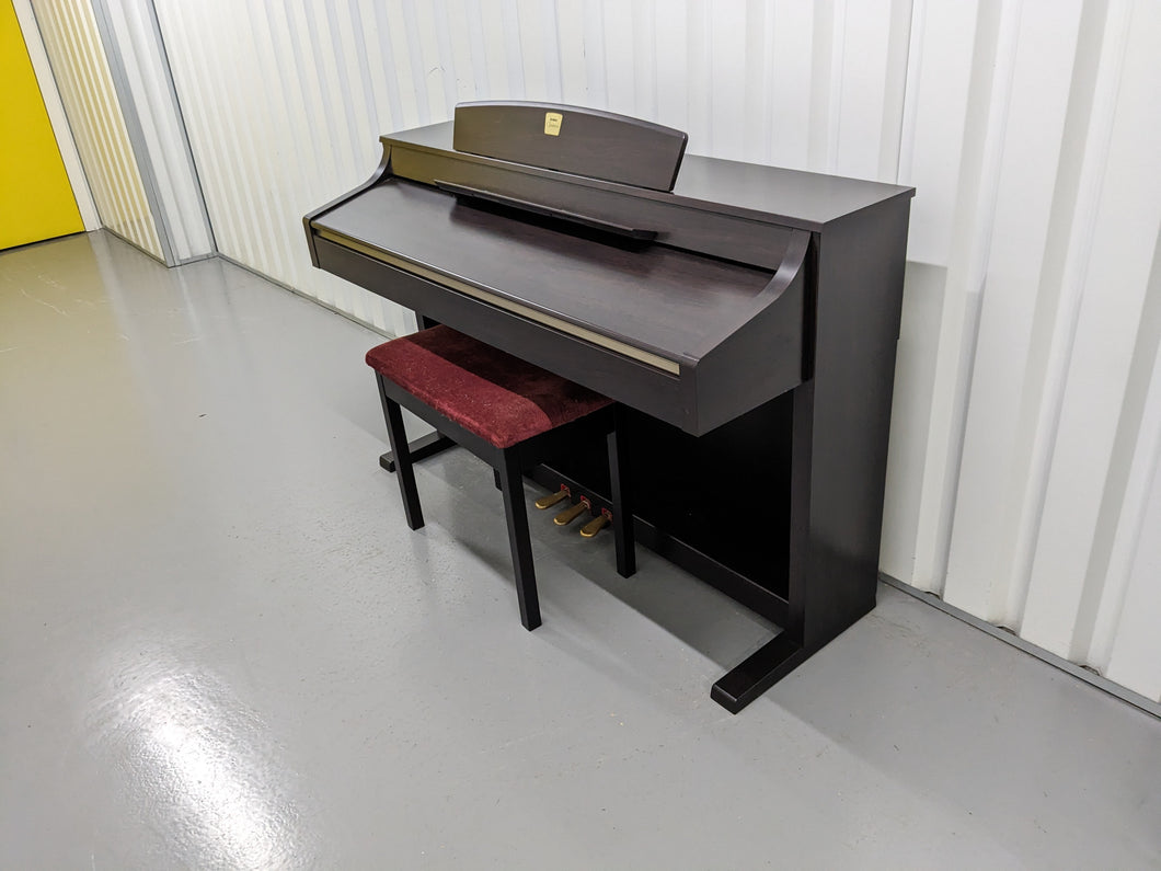 Yamaha Clavinova CLP-340 digital piano and stool in dark Rosewood stock number 23228