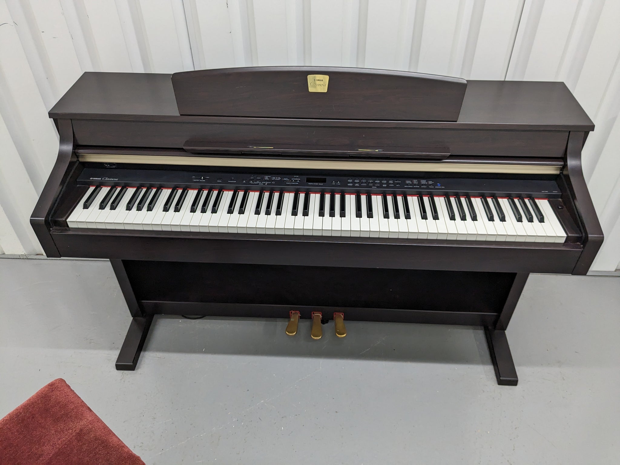 Yamaha Clavinova CLP-340 digital piano and stool in dark Rosewood