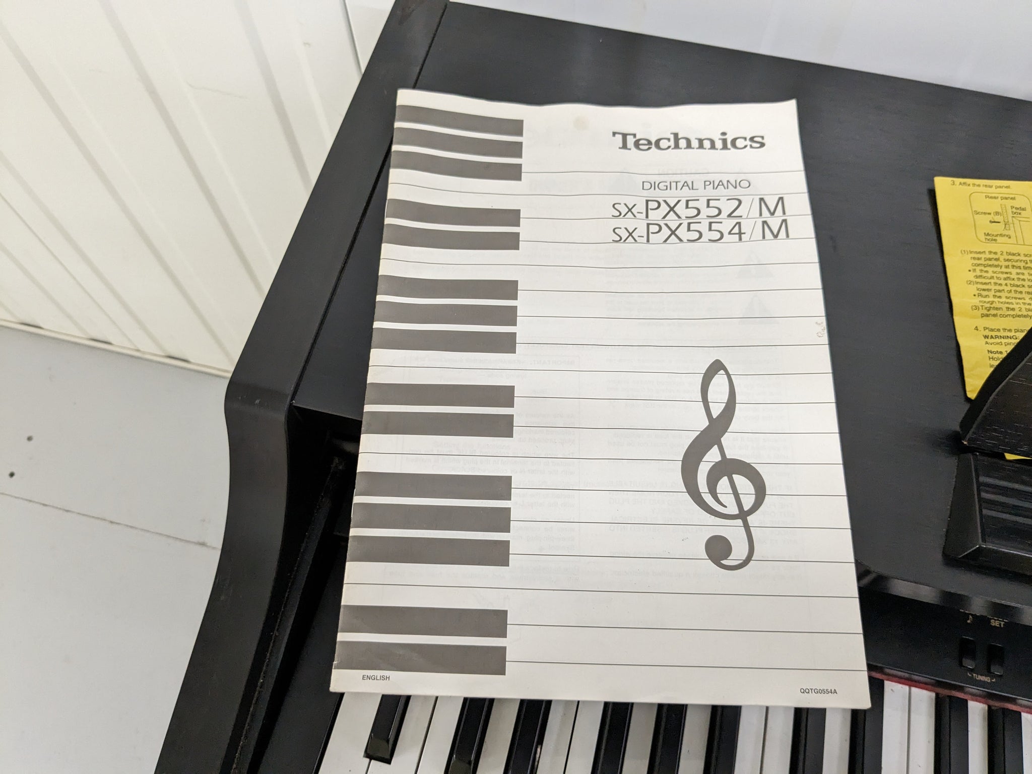 TECHNICS SX-PX552 DIGITAL PIANO IN SATIN BLACK stock number 23251