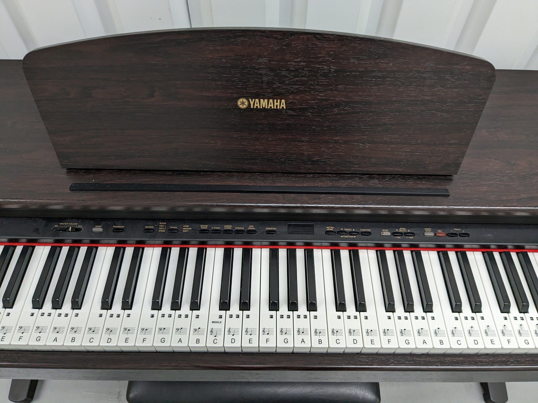 Yamaha Arius YDP-121 Digital Piano and stool in dark rosewood