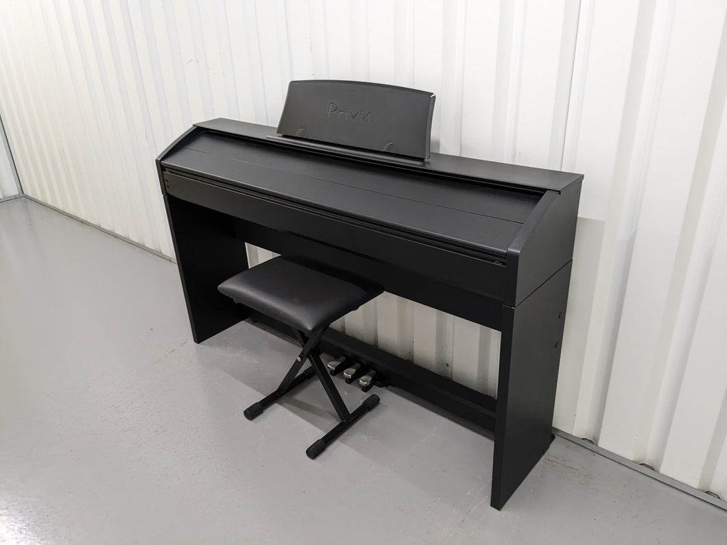 Casio Privia PX-760 Slim Digital Piano and stool satin black stock number 23278