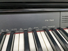 Load image into Gallery viewer, Casio Privia PX-760 Slim Digital Piano and stool satin black stock number 23278
