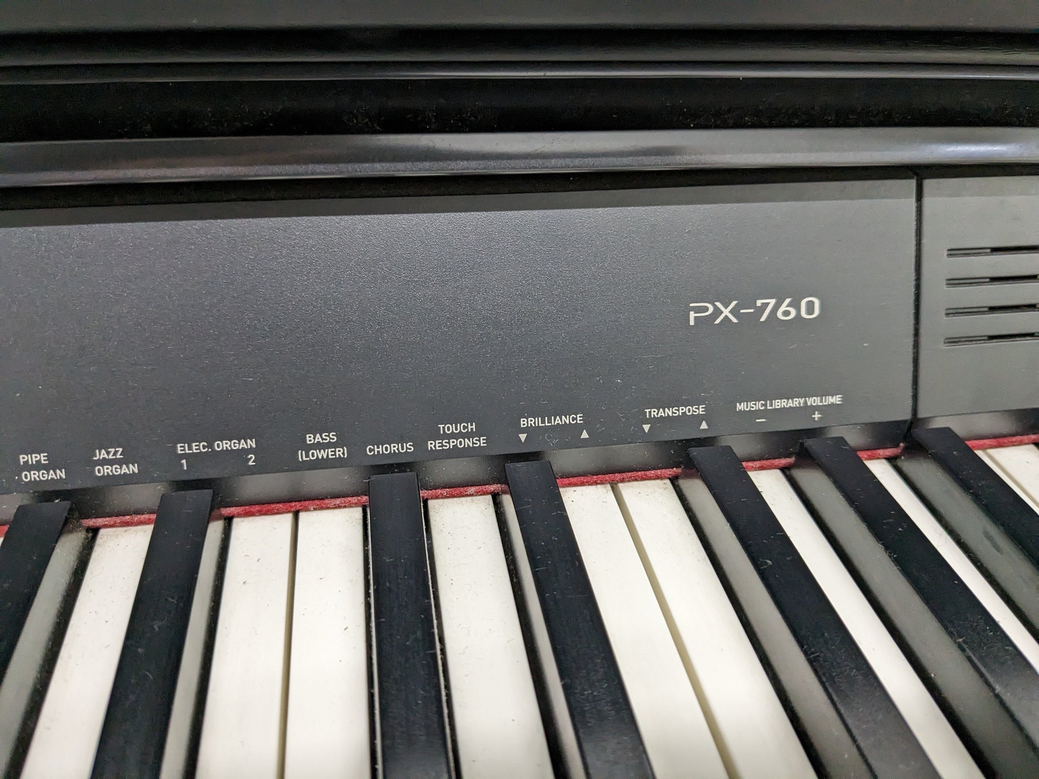 Casio Privia PX-760 Slim Digital Piano and stool satin black stock number  23278