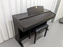 Load image into Gallery viewer, Yamaha Clavinova CLP-120 Digital Piano and stool in dark rosewood stock #23283
