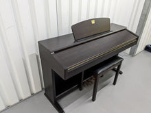 Load image into Gallery viewer, Yamaha Clavinova CLP-120 Digital Piano and stool in dark rosewood stock #23292
