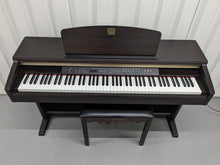 Load image into Gallery viewer, Yamaha Clavinova CLP-120 Digital Piano and stool in dark rosewood stock #23292
