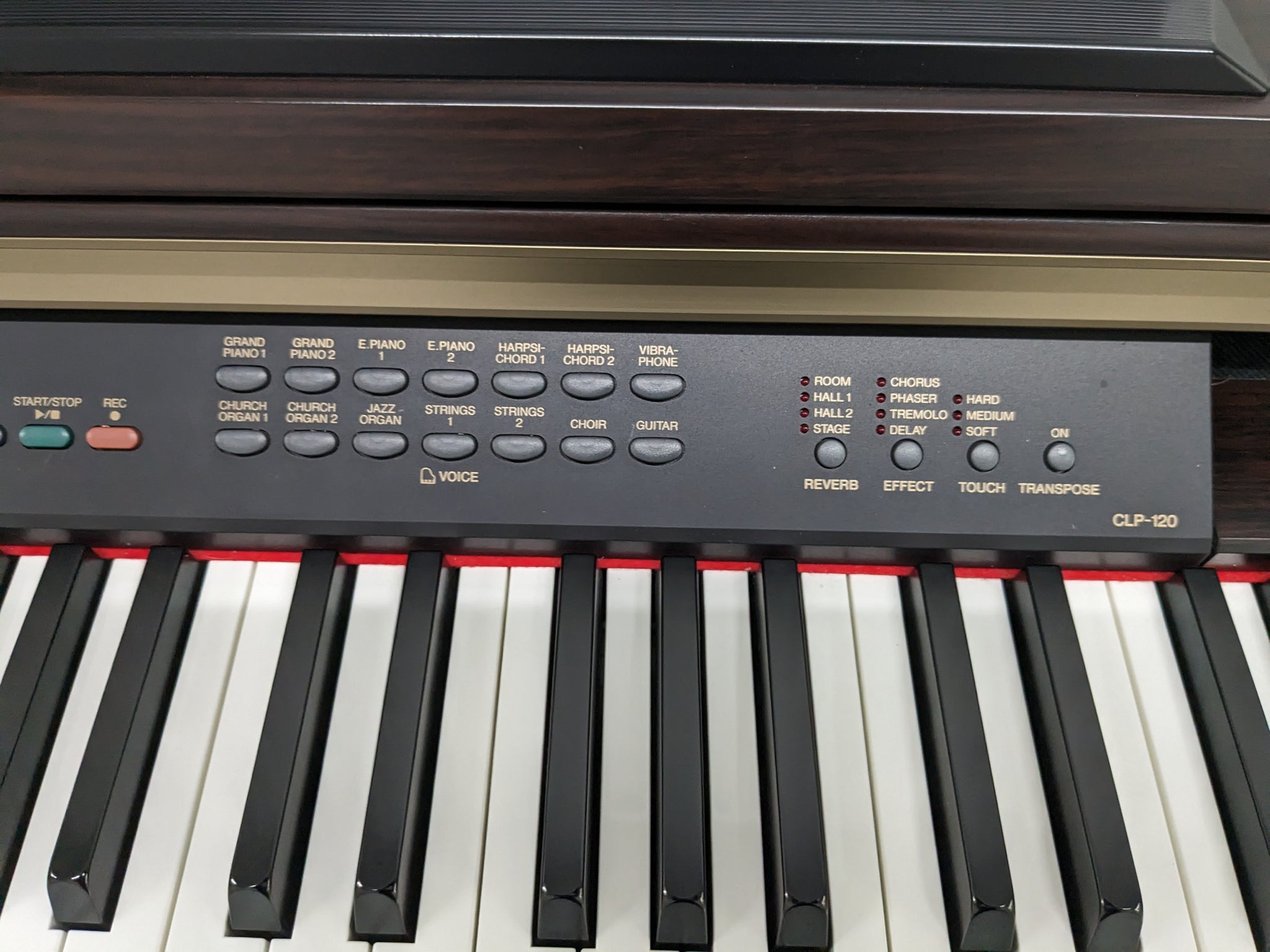 Yamaha Clavinova CLP-120 Digital Piano and stool in dark rosewood