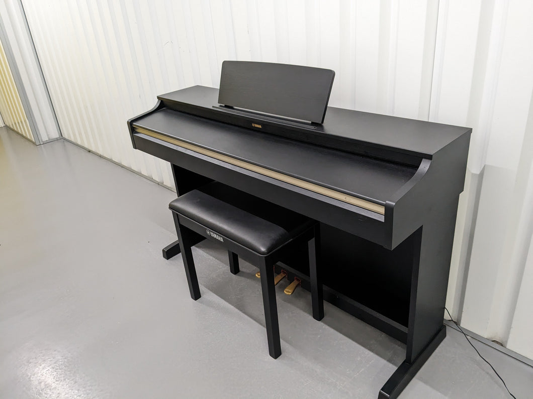 Yamaha Arius YDP-162 Digital Piano satin black, clavinova keyboard stock # 23293