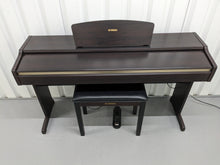 Load image into Gallery viewer, Yamaha Clavinova CLP-110 Digital Piano and stool in dark rosewood stock #23304
