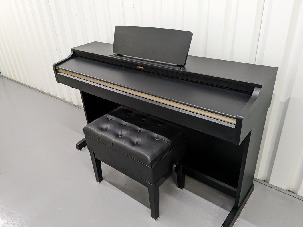 Yamaha Arius YDP-162 Digital Piano satin black, clavinova keyboard stock # 23313