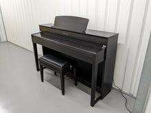 Load image into Gallery viewer, Yamaha Clavinova CLP-575 digital piano + stool in dark rosewood stock nr 23324
