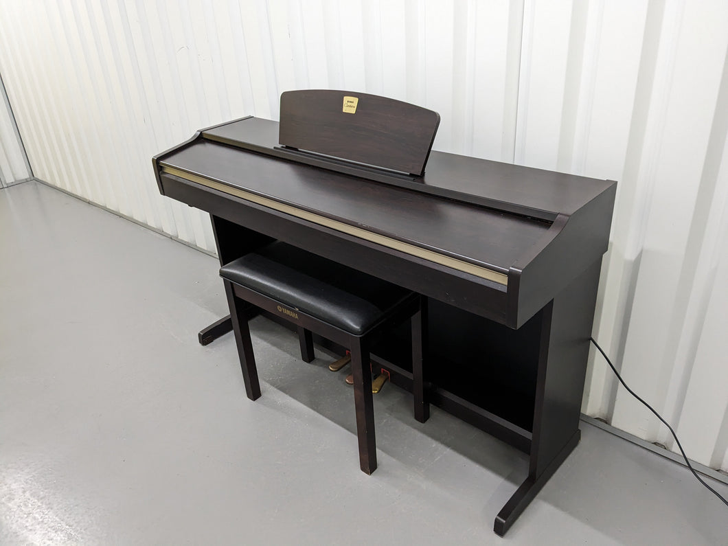 Yamaha Clavinova CLP-115 Digital Piano and stool in rosewood stock number 23354