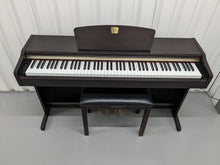 Load image into Gallery viewer, Yamaha Clavinova CLP-115 Digital Piano and stool in rosewood stock number 23354
