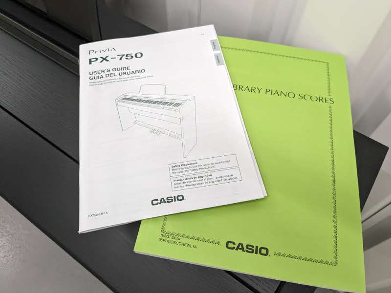Casio Privia PX-750 Slim Digital Piano in satin black space Casio Privia PX-750 Slim Digital Piano in satin black space