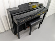 Load image into Gallery viewer, Yamaha Clavinova CLP-280 in Polished glossy black + matching stool stock # 23404
