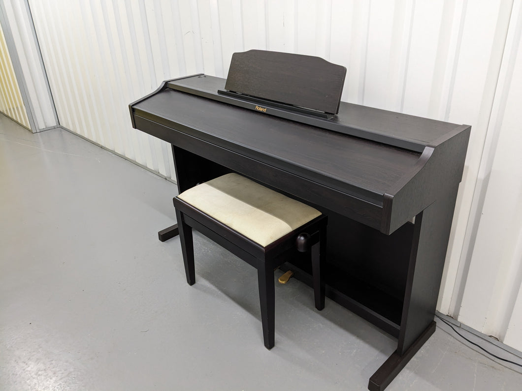 Roland RP401R digital piano and stool in dar rosewood finish stock number 23423