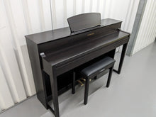 Load image into Gallery viewer, Yamaha Clavinova CLP-535 digital piano and stool in dark rosewood stock #23448
