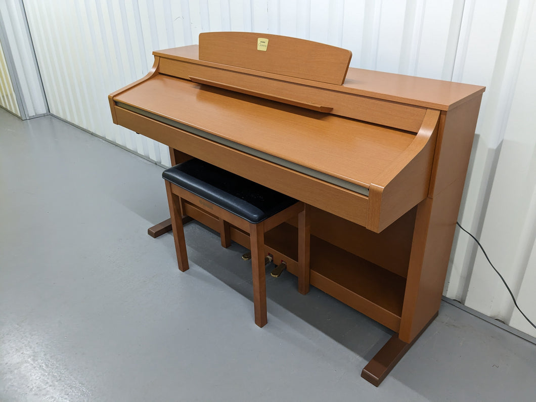 Yamaha Clavinova CLP-330 Digital Piano and stool cherry wood finish stock #23451
