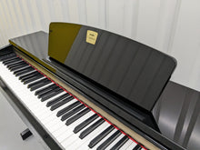 Load image into Gallery viewer, Yamaha Clavinova CLP-320PE Digital Piano and stool Glossy Black stock no 23453
