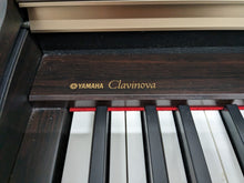 Load image into Gallery viewer, Yamaha Clavinova CLP-150 Digital Piano and stool in dark rosewood stock #23460
