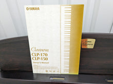 Load image into Gallery viewer, Yamaha Clavinova CLP-150 Digital Piano and stool in dark rosewood stock #23460
