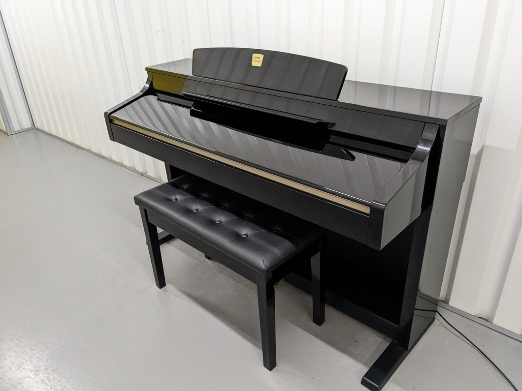 Yamaha Clavinova CLP-330PE glossy black polished ebony Piano stock #23464