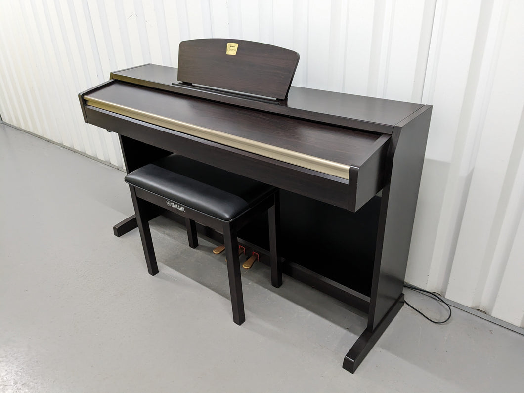 Yamaha Clavinova CLP-220 Digital Piano and stool in dark rosewood stock #23474