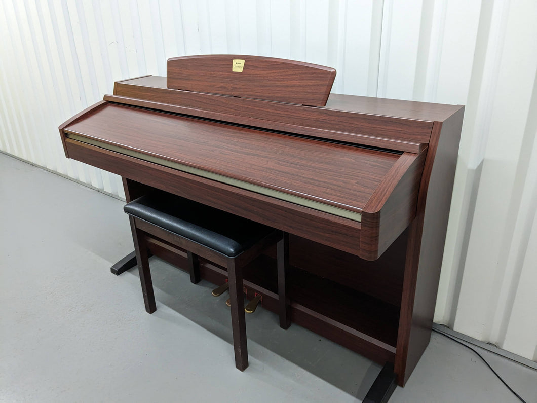 Yamaha Clavinova CLP-240 Digital Piano and stool mahogany finish stock nr 23481