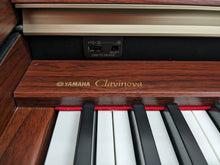 Load image into Gallery viewer, Yamaha Clavinova CLP-240 Digital Piano and stool mahogany finish stock nr 23481
