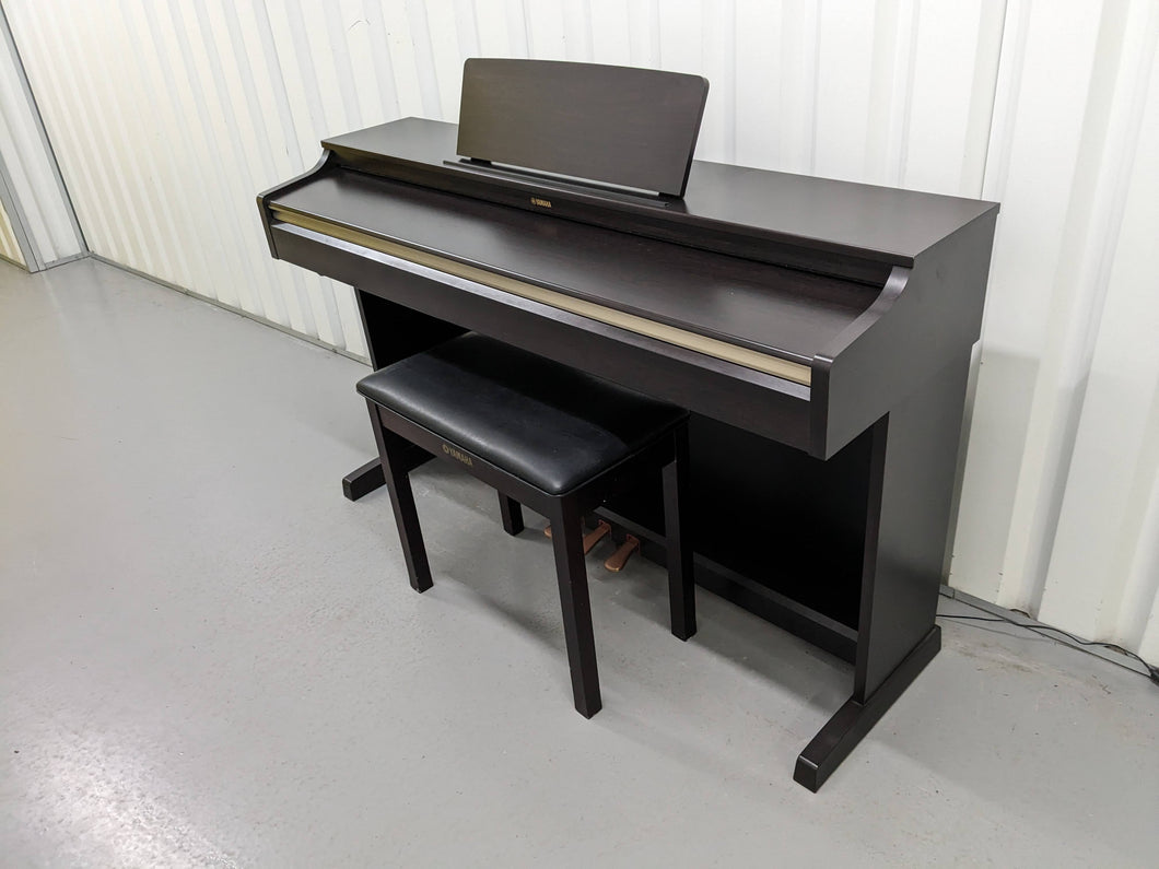 Yamaha Arius YDP-162 digital piano and stool in dark rosewood finish stock number 23498