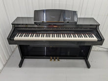 Load image into Gallery viewer, Roland HP-3e Digital Piano and stool in glossy black polished ebony Stock #23506
